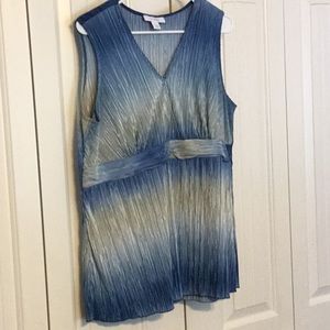 Dress Barn Woman shimmery sleeveless top, size 1X